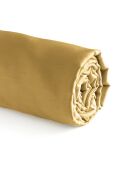 Drap-housse satin de coton Uni Jaune