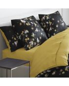 Drap-housse satin de coton Uni Ocre