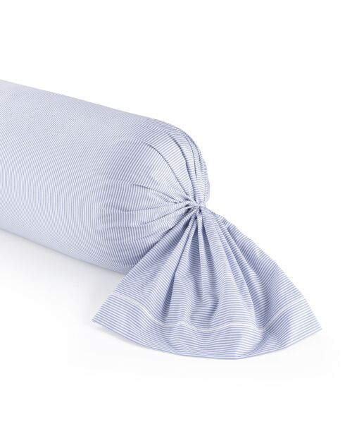Taie de traversin satin de coton - Saclay Bleu clair - 43 x 210 cm