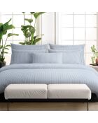 Taie de traversin satin de coton - Saclay Bleu clair - 43 x 210 cm
