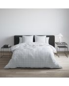 Set de 2 taies d'oreiller satin de coton Caren Blanc - 50 x 70 cm