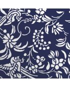 Set de 2 taies d'oreiller satin de coton Birds Bleu - 63 x 63 cm