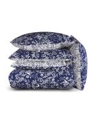 Set de 2 taies d'oreiller satin de coton Birds Bleu - 63 x 63 cm