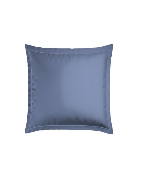 Taie d'oreiller satin de coton - Uni 1 baratta Bleu 06 - 2 x (63 x 63 cm)