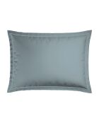 Taie d'oreiller satin de coton - Uni 1 baratta Bleu 09