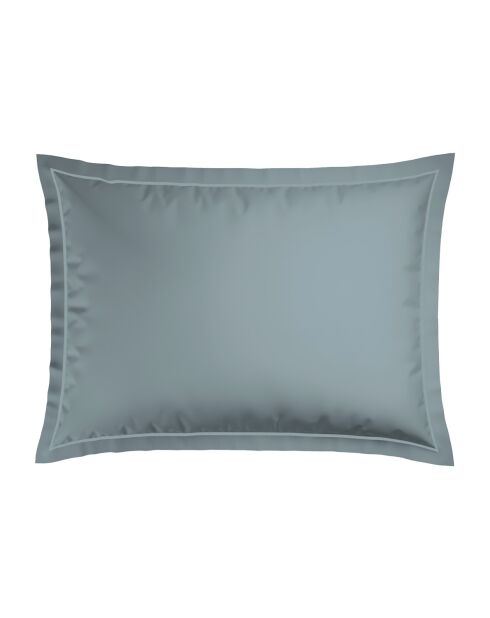Taie d'oreiller satin de coton - Uni 1 baratta Bleu 09