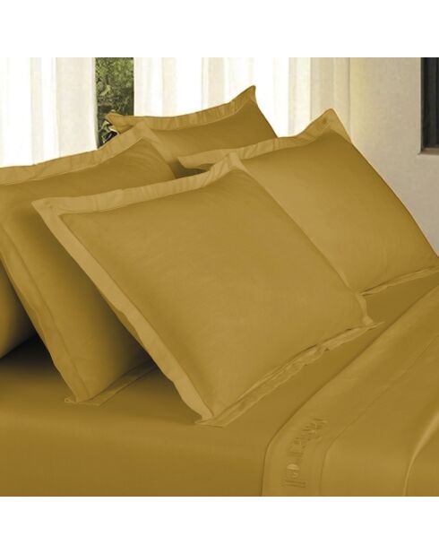 Taie d'oreiller satin de coton Uni 1 baratta Jaune 01