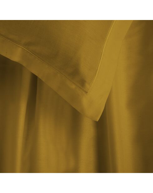 Taie d'oreiller satin de coton Uni 1 baratta Jaune 01