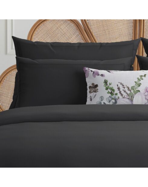 Taie d'oreiller satin de coton - Uni 1 baratta Gris 03