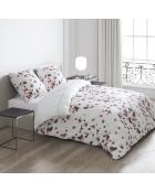 Parure housse de couette satin de coton Aurore Blanc