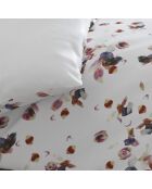 Parure housse de couette satin de coton Aurore Blanc