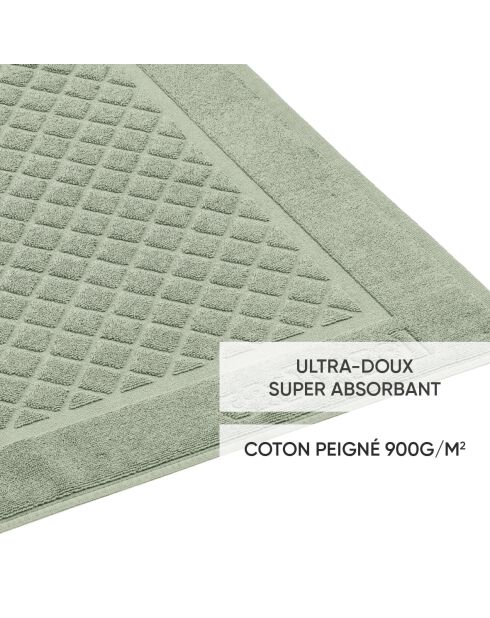 Tapis de bain Vert Amande - 50 x 70 cm