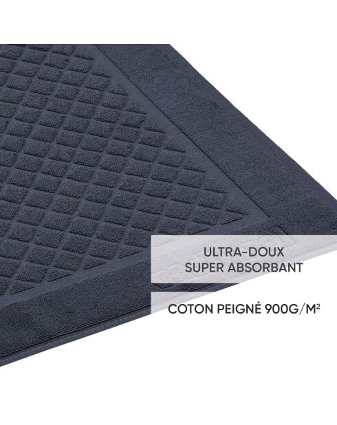 Tapis de bain Bleu Marine - 50 x 70 cm