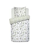 Parure housse de couette satin de coton - Eden Sauvage Blanc
