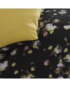 Parure housse de couette satin de coton Aurore Ocre