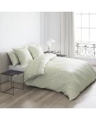 Set de 2 taies d'oreiller satin de coton Eglantine Blanc / Lemon