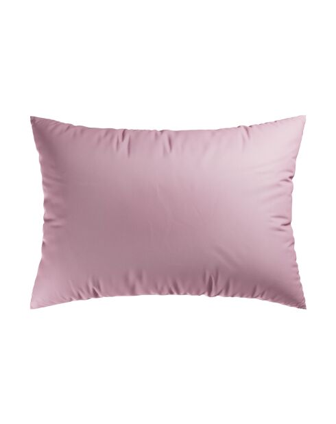 Taie d'oreiller satin de coton Aurore Rose - 50 x 60 cm