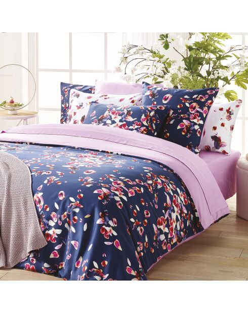 Taie d'oreiller satin de coton Aurore Rose - 50 x 60 cm