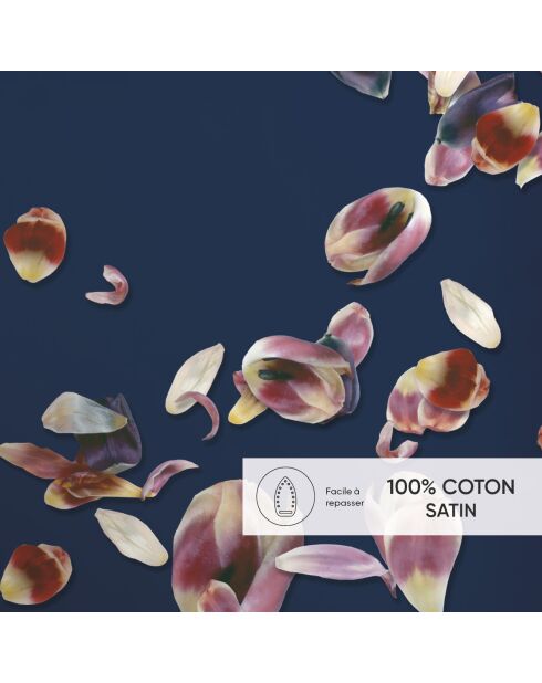 Taie d'oreiller satin de coton Aurore Rose - 50 x 60 cm