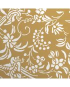 Set de 2 taies d'oreiller satin de coton Birds Jaune - 63 x 63 cm