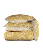 Set de 2 taies d'oreiller satin de coton Birds Jaune - 63 x 63 cm
