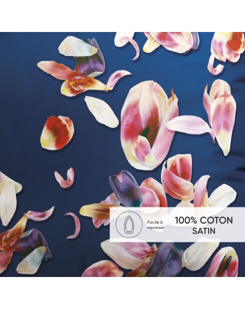 Set de 2 taies d'oreiller satin de coton Aurore Rose - 50 x 70 cm