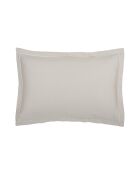 Taie d'oreiller satin de coton - Uni 1 baratta Taupe 04 - 2 x (50 x 70 cm)