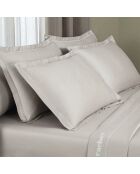 Taie d'oreiller satin de coton - Uni 1 baratta Taupe 04 - 2 x (50 x 70 cm)
