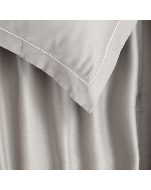 Taie d'oreiller satin de coton - Uni 1 baratta Taupe 04 - 2 x (50 x 70 cm)