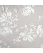 Set de 2 taies d'oreiller satin de coton Roses Taupe - 50 x 70 cm