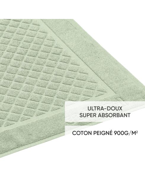 Tapis de bain Vert prairie - 50 x 70 cm