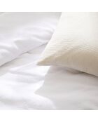 Set de 2 taies d'oreiller gaze de coton Uni Blanc 02 - 2 x (50 x 70 cm)