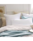Set de 2 taies d'oreiller gaze de coton Uni Blanc 02 - 2 x (50 x 70 cm)