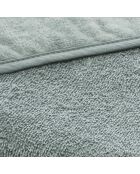 Cape de bain bébe en 100% coton super absorbant vert - 70 x 70 cm