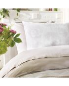 Parure housse de couette satin de coton Lace Taupe