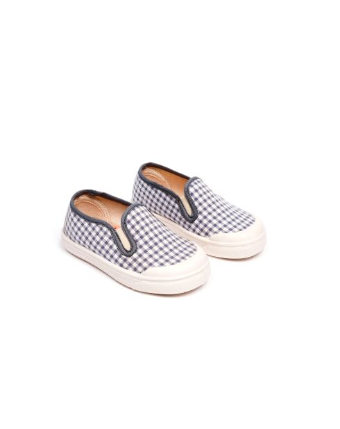 Chaussures en tissu 77 à motif bleues