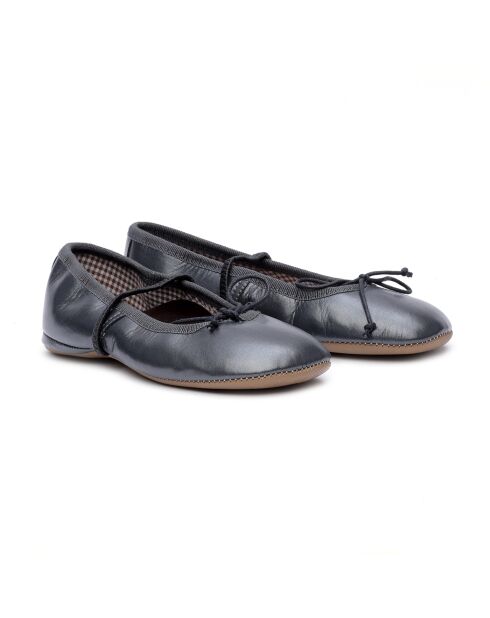 Ballerines en cuir 278 anthracites