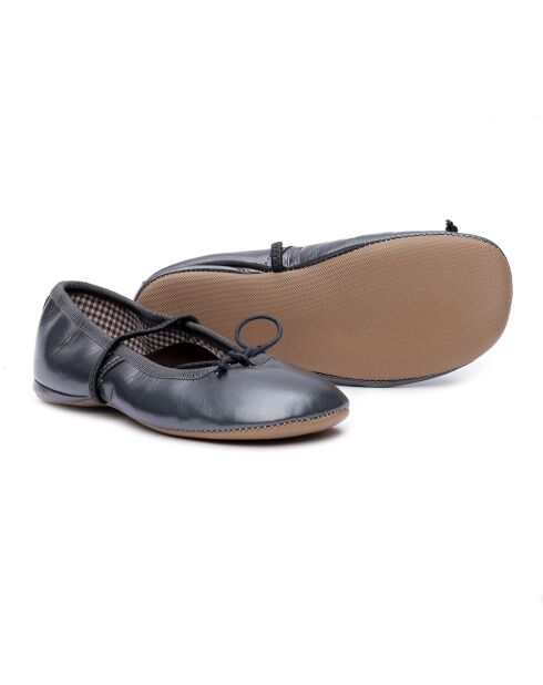 Ballerines en cuir 278 anthracites