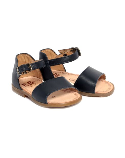 Sandales en cuir 625 bleues