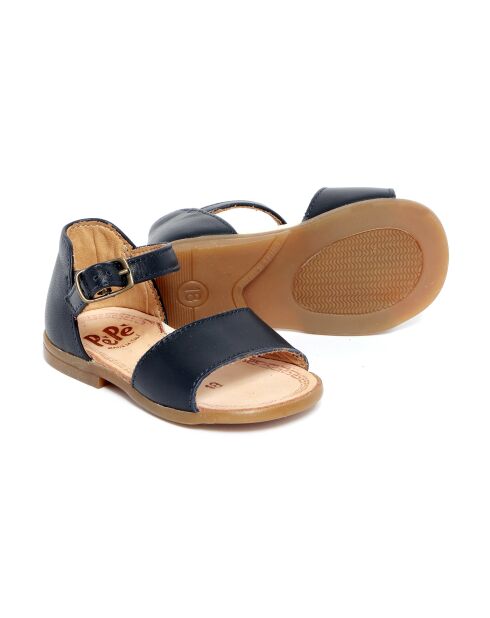Sandales en cuir 625 bleues