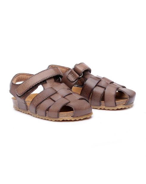Sandales en cuir BK8 taupes