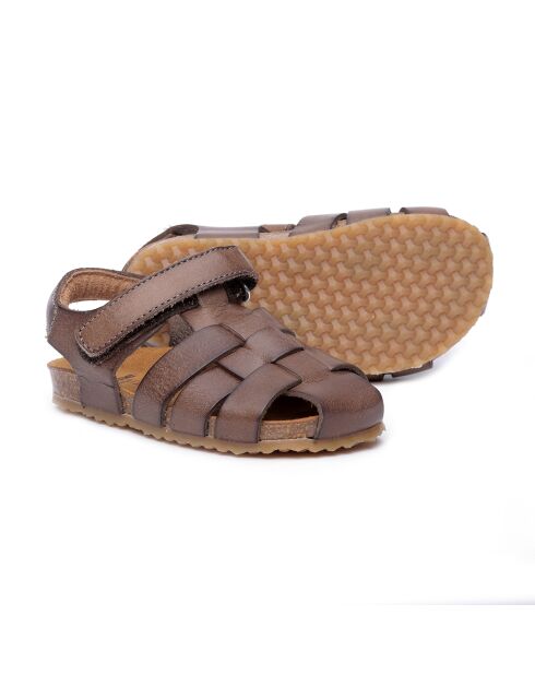 Sandales en cuir BK8 taupes