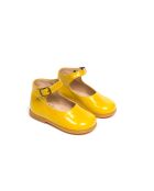 Babies en cuir verni 619 jaunes