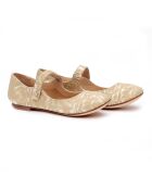 Ballerines en tissu 3555 dorées