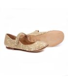 Ballerines en tissu 3555 dorées