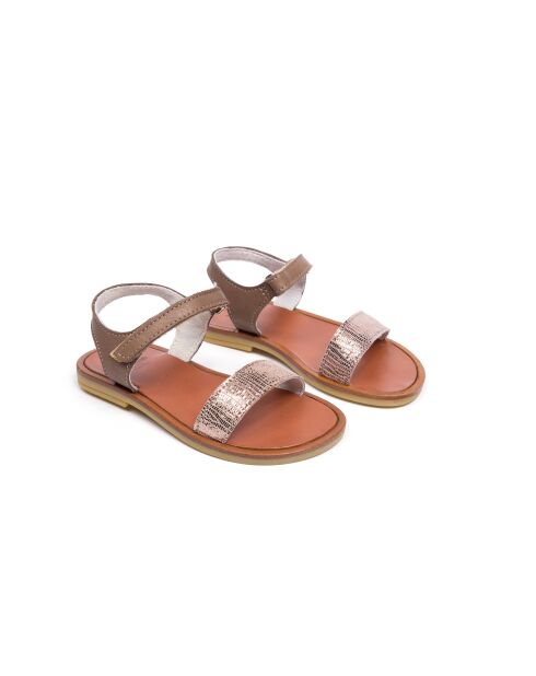 Sandales en cuir S3 taupes