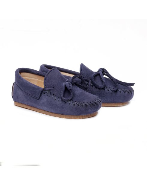 Mocassins en cuir 2961 bleus