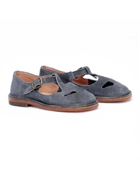 Sandales en cuir 1026 bleues