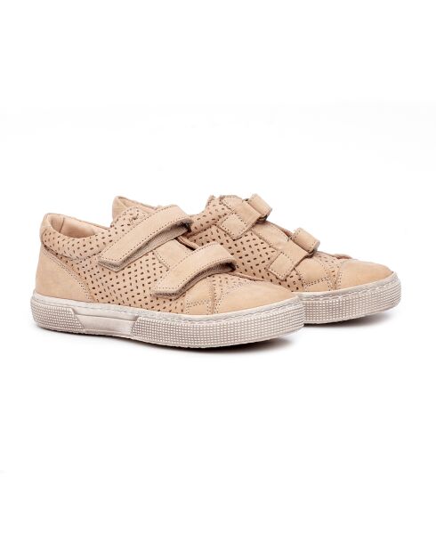 Sneakers en cuir 743VLC beiges