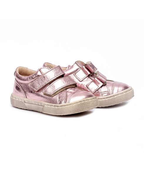 Sneakers en cuir 743VLC roses